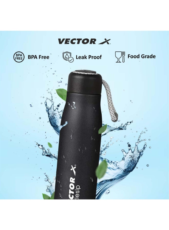 Vector X Stainless Steel Vacuum Insulated Sizzle Sip Bottle (Black, 750 ml) - Image 4